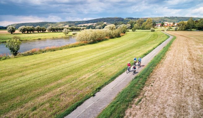 Die beliebtesten Radreisestrecken liegen an Weser und Elbe