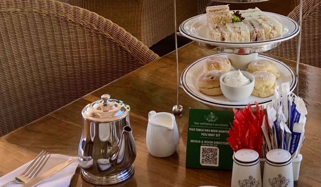 Time for Tea: Die britische Teezeremonie wird im Victoria Falls Hotel stilecht zelebriert.