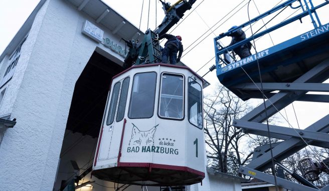 Alte Burgbergseilbahn im Harz soll zu Ostern wieder öffnen