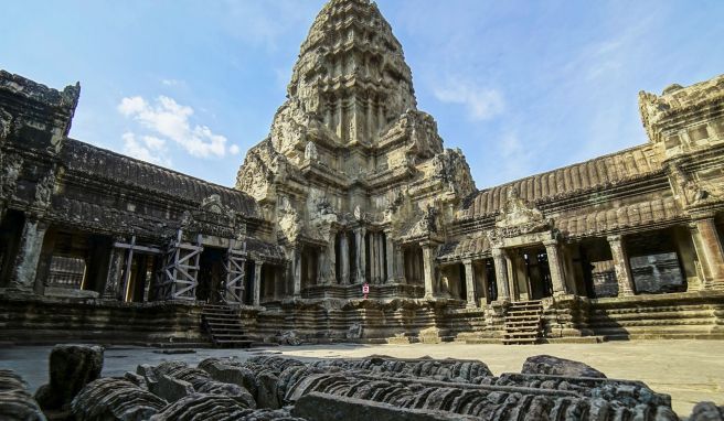Die wohl berühmteste Tempelanlage in Kambodscha ist Angkor Wat.