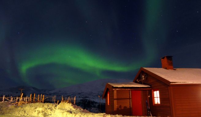 Aurora Borealis über Tromsö: Die skandinavischen Länder sind dafür bekannt, dass hier besonders häufig Nordlichter zu sehen sind.