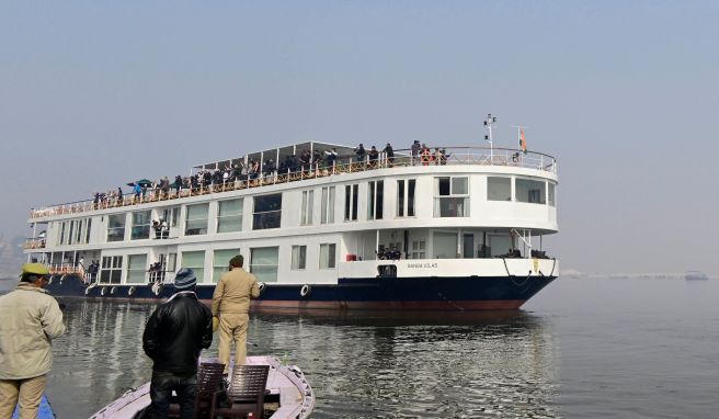 Das Schiff «MV Ganga Vilas» startete in der für Hindus heiligen Stadt Varanasi im nordindischen Bundesstaat Uttar Pradesh.