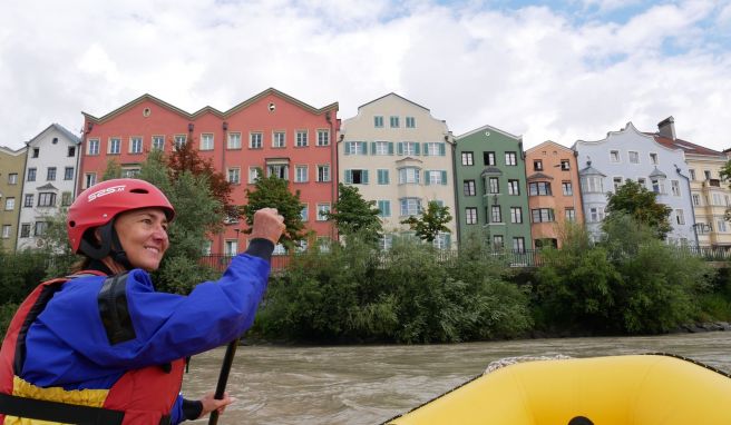 «City Rafting»: Innsbruck kennen lernen per Schlauchboot