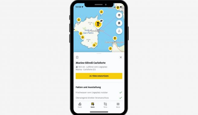 Planungstool für den nächsten Bootstörn