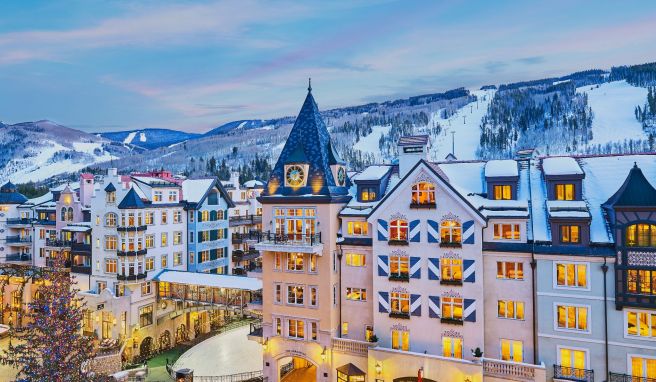 Der Skiort Vail liegt westlich von Denver im US-Bundesstaat Colorado.