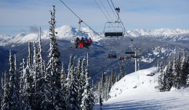 Rund 33 Quadratkilometern befahrbare Fläche: Das größte Skigebiet Nordamerikas ist Whistler-Blackcomb.