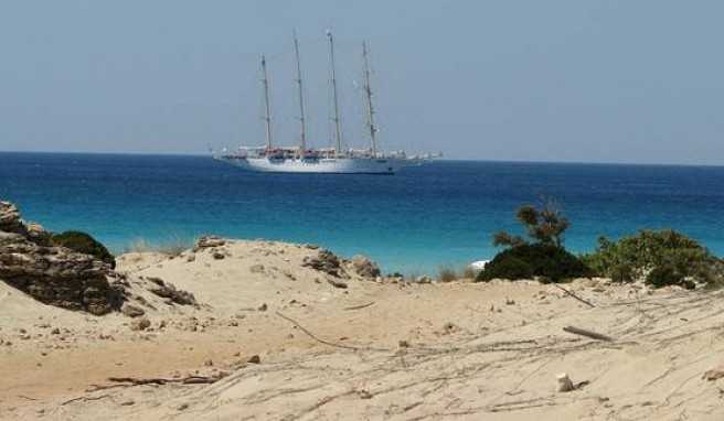 Simos Beach ist auch ein beliebtes Tagesausflugsziel.
