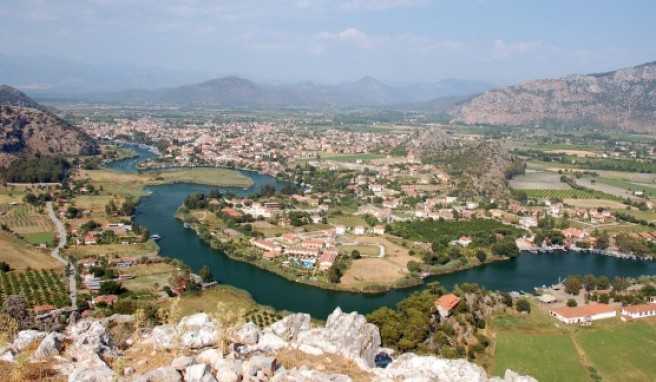 Das Delta von Dalyan ist einzigartig in der Türkei und nicht weit vom Meer entfernt.