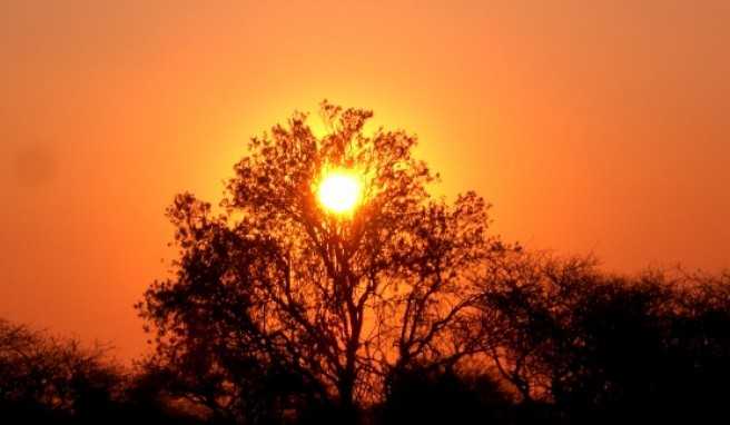 Imposante Sonnenuntergänge gibt es hier jeden Abend.
