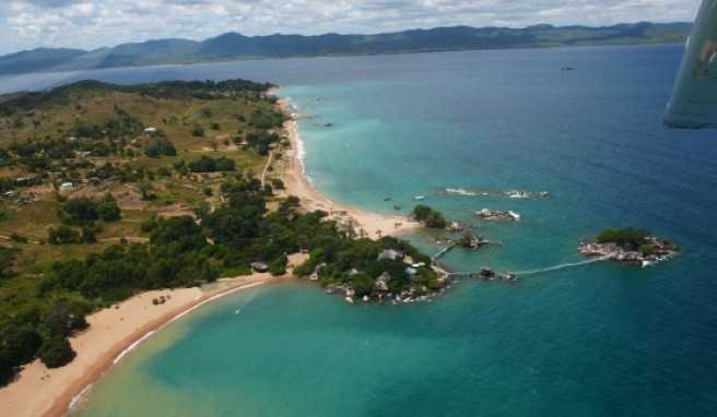 Insel Likoma/Malawisee aus der Vogelperspektive.##Foto: Torsten L. Insel Likoma/Malawisee aus der Vogelperspektive.