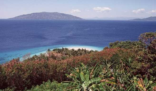 Blick von Nosy Tanekely, Nosy Be und Umgebung
