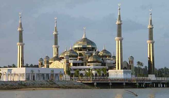 Die Kristallmoschee in Kuala Terengganu in Malaysia