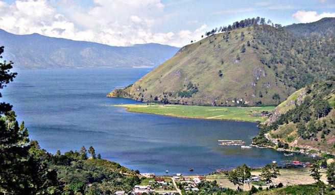 Takengon am Kratersee Danau Laut Tawar, Aceh, Sumatra, Indonesien