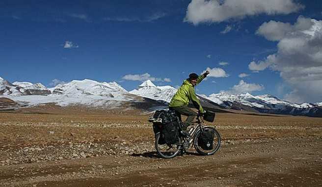 Man sollte sich in Tibet, China nicht zu weit von der Gruppe entfernen