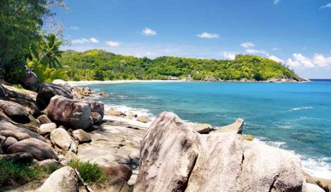 Badestopp an der Anse Takamaka auf Mahé