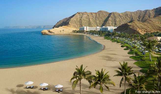 Die Badebucht vom »Shangri La Barr Al Jissah Resort«##Foto: shangri-la.com Die Badebucht vom »Shangri La Barr Al Jissah Resort«