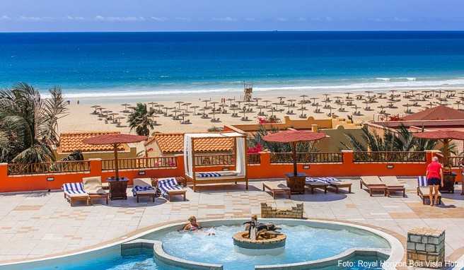 Blick auf den Strand vor dem Royal Horizon Boa Vista