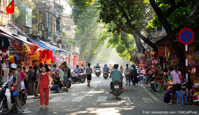 Straßenszene in der Altstadt von Saigon