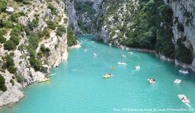 Türkisblaues Wasser erfreut nicht nur die Paddler