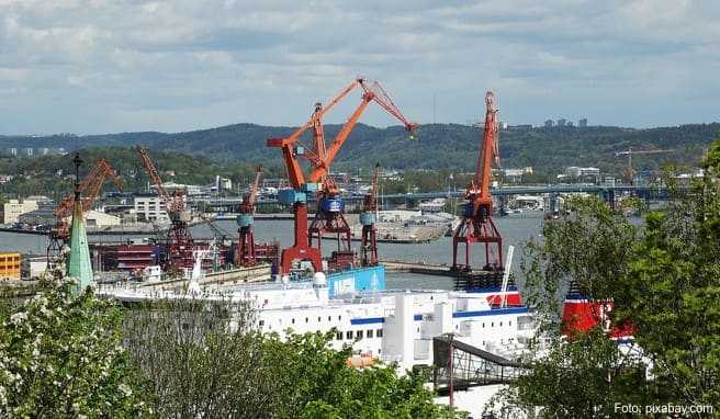 Blick auf den Göteborger Hafen Blick auf den Göteborger Hafen